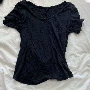 lululemon athletica Black Short Sleeve Tee